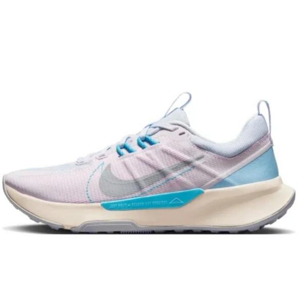 Nike Juniper Trail 2 Women’s Trail Running Shoes Pearl Pink Racer Blue Size 8 - Picture 1 of 11